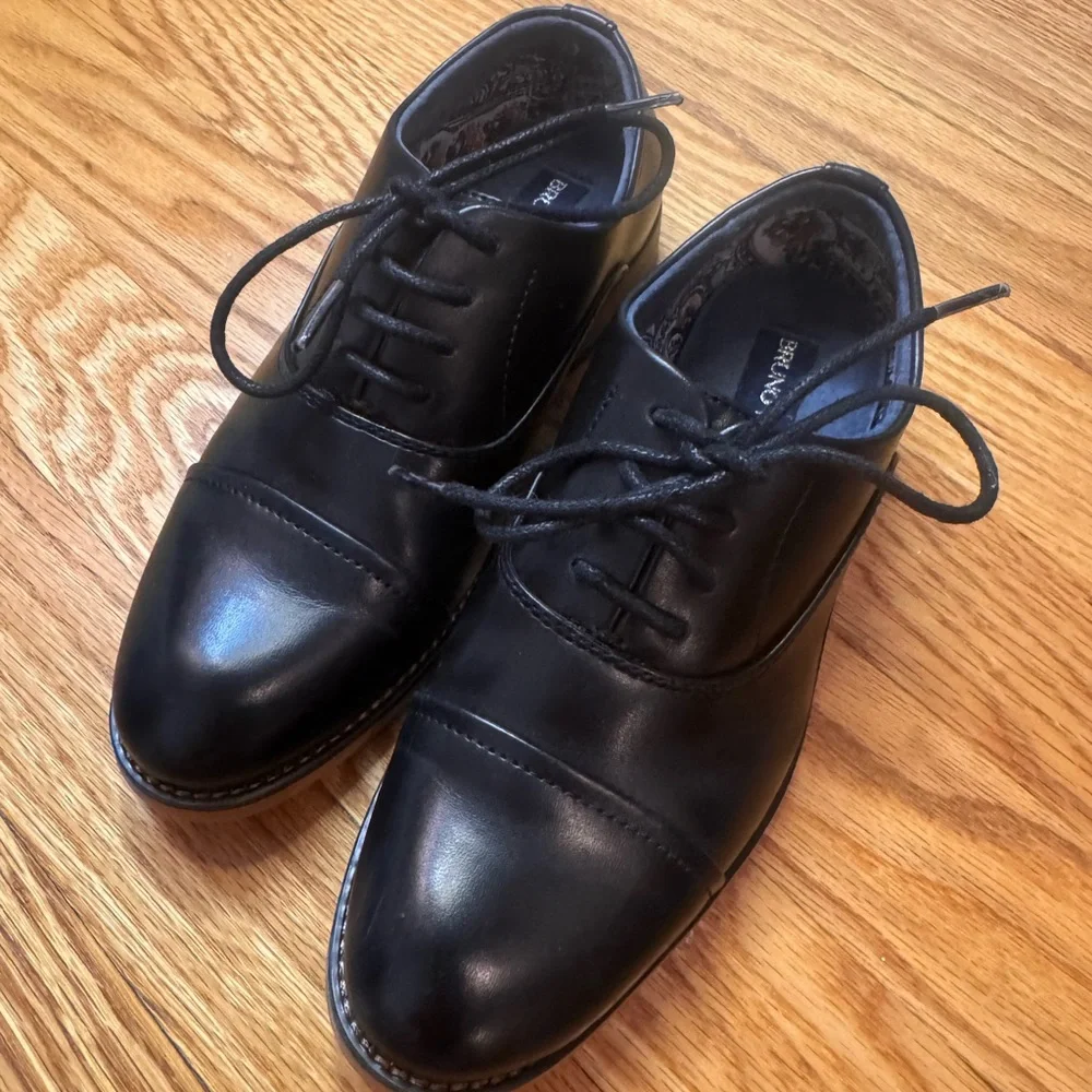 Kids Cap-Toe Lace-Up Dress Shoes -